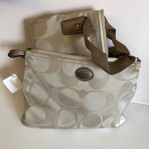 COACH Signature Packable Nylon Tote Bag